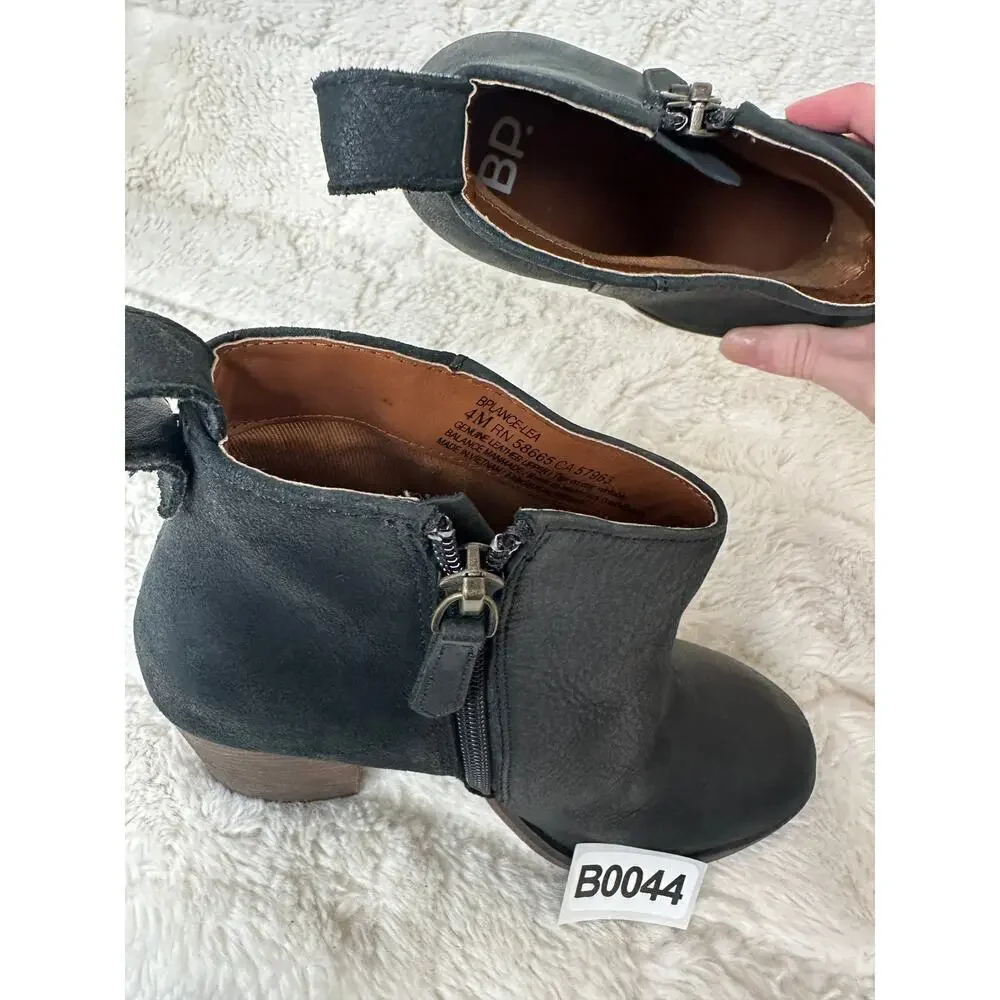 BP LANCE 4 M Bootie NWOB Leather Heel side zip ankle